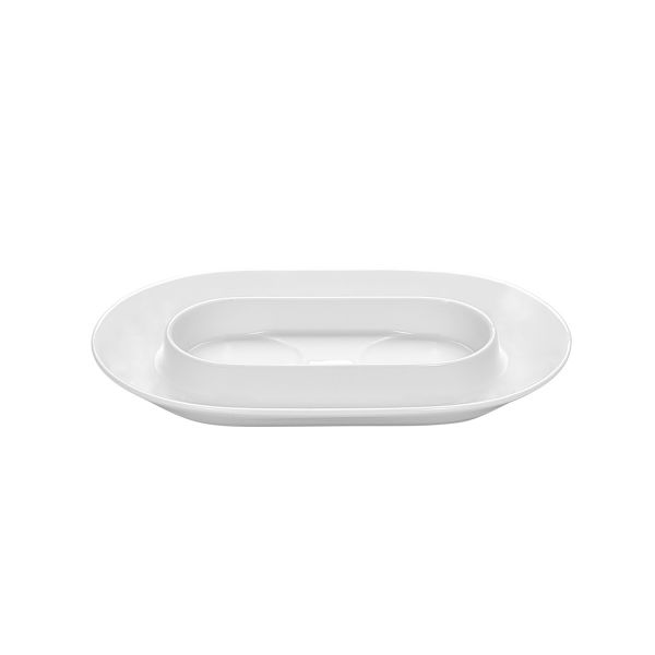 Schönwald, Coffee Tasting - Untere oval, uni, weiss, 19 x 12 cm