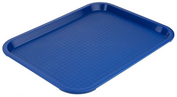 Fast Food Tablett, blau, Polypropylen, 35 x 26,5 x 2 cm