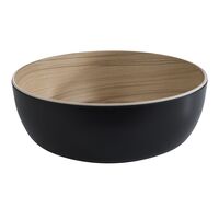 Schale FRIDA, D: 21,5 cm, H: 7,5 cm, Melamin, innen: Holzoptik Schale FRIDA, D: 21,5 cm, H: 7,5 cm, Melamin, innen: Holzoptik