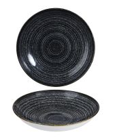 Churchill, Homespun : Charcoal Black - Teller tief Coup, 24,8 cm/ 1,11 ltr. Churchill, Homespun : Charcoal Black - Teller tief Coup, 24,8 cm/ 1,11 ltr.