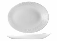 Churchill, Bamboo - Teller/ Platte oval, uni/ weiss, 19,5 x 15 x 2,5 cm Churchill, Bamboo - Teller/ Platte oval, uni/ weiss, 19,5 x 15 x 2,5 cm