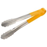 Universalzange, Edelstahl, PVD, Länge: 30 cm, Griff: gelb, matt beschichtet Universalzange, Edelstahl, PVD, Länge: 30 cm, Griff: gelb, matt beschichtet