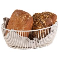 Vorschau: Korb SVART, Metall, 24 x 19 cm, H: 8 cm, Farbe: whisper white Vorschau: Korb SVART, Metall, 24 x 19 cm, H: 8 cm, Farbe: whisper white