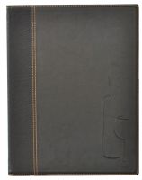 Weinkarte DIN A4, schwarzes Kunstleder, 34 x 24 cm Weinkarte DIN A4, schwarzes Kunstleder, 34 x 24 cm