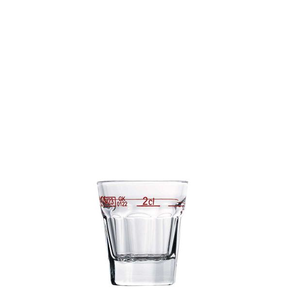 Shot Obermeister 3,6 cl m. Füllstrich 2 cl |-|, Inhalt: 36 ml, D: 46 mm, H: 55 mm
