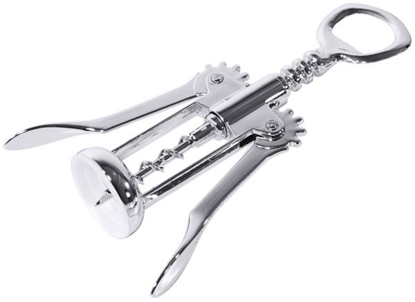 Hebelkorkenzieher, verchromter Messing, L: 17,5 cm