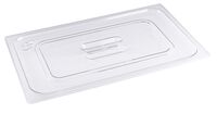 Auflagedeckel GN 1/1 zu Serie 8211, Griffmulde, Polycarbonat, 53 x 32,5 cm Auflagedeckel GN 1/1 zu Serie 8211, Griffmulde, Polycarbonat, 53 x 32,5 cm