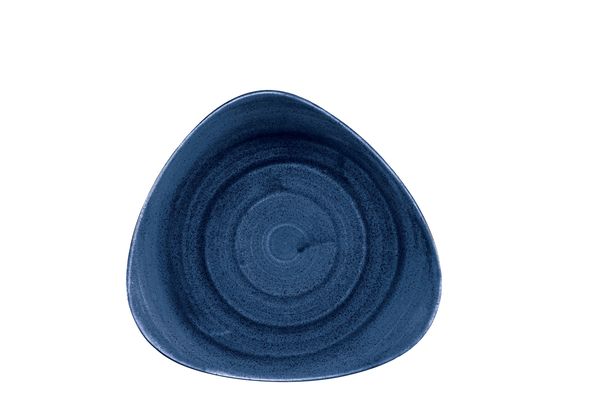 Churchill, Stonecast Patina : Cobalt Blue - Teller flach dreieckig, 24,5 cm