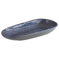 Schale LOOPS, 34 x 15,5 cm, H: 4 cm, Melamin, innen: Dekor, dunkelblau Schale LOOPS, 34 x 15,5 cm, H: 4 cm, Melamin, innen: Dekor, dunkelblau