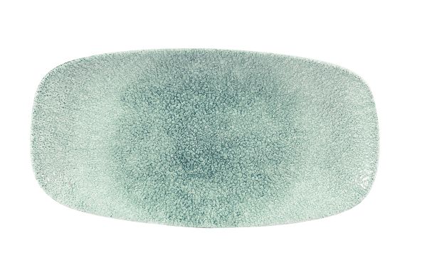 Churchill, Raku : Jade Green - Chefs Platte rechteckig, 29,8 x 15,3 cm