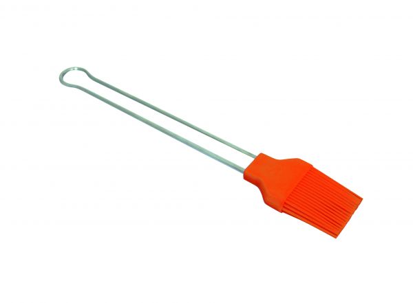 Silikon-Pinsel 50 mm orange, mit Metallstiel, 5-reihig, Länge: 280 mm
