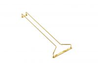 Gläserschiene, Messing, 2 Stück, 30 cm, 32 x 12 x 5 cm Gläserschiene, Messing, 2 Stück, 30 cm, 32 x 12 x 5 cm