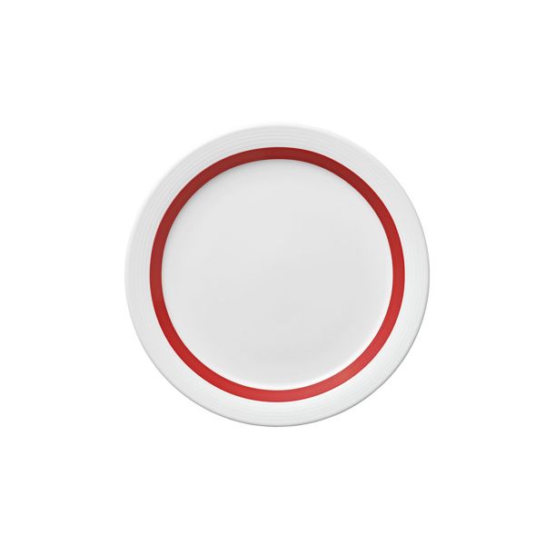 Bauscher Care, Invita Colors : 425467 Pinselband Rubinrot - Teller flach Fahne, 20 cm
