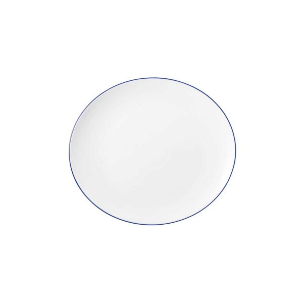 Seltmann Weiden, Modern Life : 10873 Blue Line - Speiseteller oval 5195, 25 cm