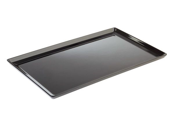 Tablett GN 1/1 FLOAT 53 x 32,5 cm, H: 3 cm, Melamin, schwarz