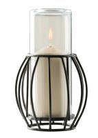 Tischlampe Cosma 60A, Lampenkörper: braun, Glaszylinder: klar, Höhe: 17 cm Tischlampe Cosma 60A, Lampenkörper: braun, Glaszylinder: klar, Höhe: 17 cm