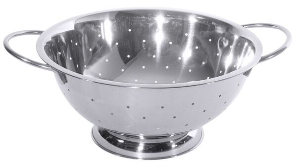 Seiher flach, I: 5,5 ltr., D: 30 cm, H: 13,5 cm, Edelstahl
