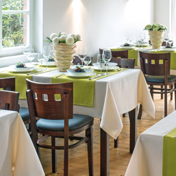 30 Tischdecken Zwirn Damast 80 x 80 cm weiß Gastro Hotel Bistro Hochzeit Party 