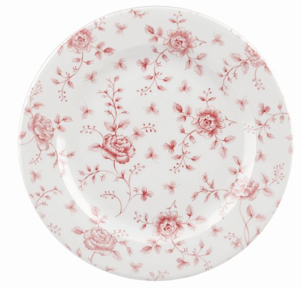 Churchill, Vintage Prints : Cranberry Rose - Teller flach Fahne 27,6 cm