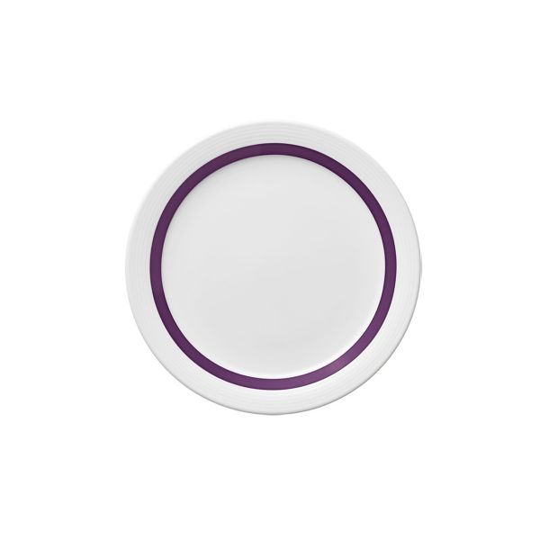 Bauscher Care, Invita Colors : 425487 Pinselband Aubergine - Teller flach Fahne, 20 cm