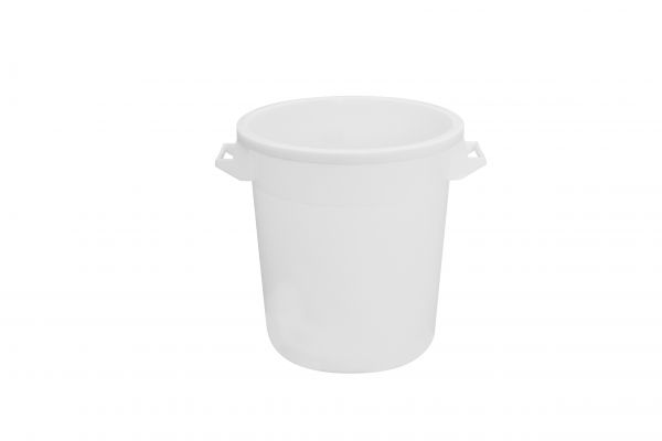 Kübel m. 2 Griffen, HDPE weiss, 450 x 360 x 480 mm, Inhalt: 50 ltr.