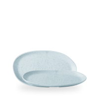 Churchill, Stonecast Natural : Duck Egg Blue - Platte Organisch, 26 x 15 cm Churchill, Stonecast Natural : Duck Egg Blue - Platte Organisch, 26 x 15 cm