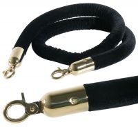 Abgrenzungsseil, samtummantelt, schwarz, D: 3 cm, L: 150 cm Abgrenzungsseil, samtummantelt, schwarz, D: 3 cm, L: 150 cm