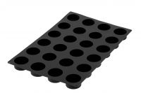 Silikon - Backform 400 x 600 mm, Zylinder, 24 x 133 ml, D: 70 mm, H: 35 mm Silikon - Backform 400 x 600 mm, Zylinder, 24 x 133 ml, D: 70 mm, H: 35 mm