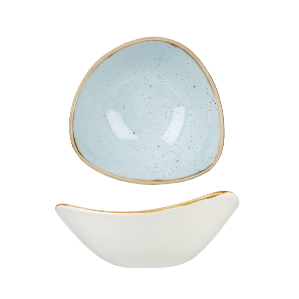 Churchill, Stonecast : Duck Egg Blue - Schale dreieckig, 15,3 cm/ 0,26 ltr.