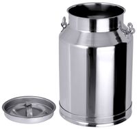 Transportkanne mit Deckel, I: 10 ltr., D: 22,5 cm, H: 33,5 cm, Edelstahl Transportkanne mit Deckel, I: 10 ltr., D: 22,5 cm, H: 33,5 cm, Edelstahl