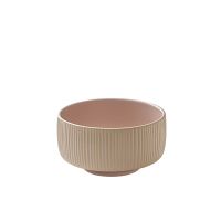 Playground, Steinzeug - NARA Rosé : Schüssel rund, Relief, 15 cm/ 0,88 ltr. Playground, Steinzeug - NARA Rosé : Schüssel rund, Relief, 15 cm/ 0,88 ltr.
