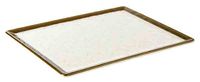 GN 1/2 Tablett STONE ART 32,5 x 26,5 cm, H: 1,5 cm, Melamin, Rand: braun, weiss GN 1/2 Tablett STONE ART 32,5 x 26,5 cm, H: 1,5 cm, Melamin, Rand: braun, weiss