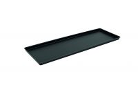 Auslagetablett 195 x 580 x 20 mm, ABS, schwarz, bruchfest, genarbte Oberfläche Auslagetablett 195 x 580 x 20 mm, ABS, schwarz, bruchfest, genarbte Oberfläche