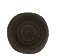 Churchill, Stonecast Patina : Iron Black - Teller flach rund organisch 21 cm Churchill, Stonecast Patina : Iron Black - Teller flach rund organisch 21 cm