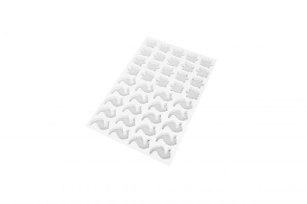 Ausstechmatte aus Kunststoff Schildkröte/ Seepferd, No.16, 68 mm/ 78 mm