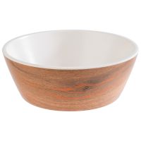 Schale CRAZY WOOD, Melamin, Holzoptik, D: 15,5 cm, H: 5,5 cm, I: 0,5 ltr. Schale CRAZY WOOD, Melamin, Holzoptik, D: 15,5 cm, H: 5,5 cm, I: 0,5 ltr.