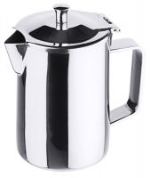 Kaffeekanne, Scharnierdeckel, mit Griff, Edelstahl, I: 0,3 ltr., H: 11 cm Kaffeekanne, Scharnierdeckel, mit Griff, Edelstahl, I: 0,3 ltr., H: 11 cm
