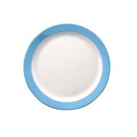 Eschenbach, Color - Frühstücks-Teller, flach Fahne, weiss/ hellblau, 19 cm Eschenbach, Color - Frühstücks-Teller, flach Fahne, weiss/ hellblau, 19 cm
