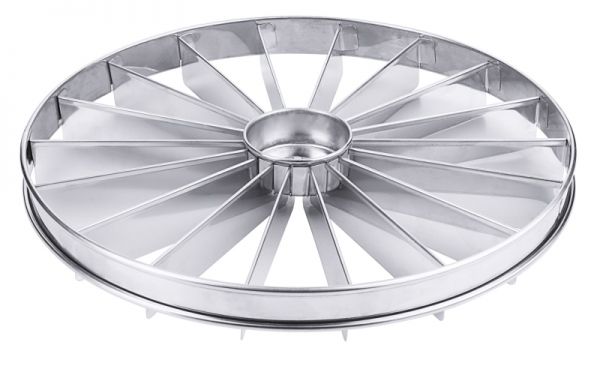 Tortenteiler, 18 Teile, Edelstahl, D: 32 cm, H: 3,5 cm