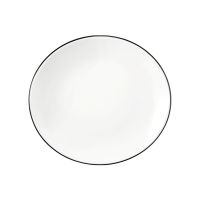 Seltmann Weiden, Modern Life : 10826 Black Line - Speiseteller oval 5193, 27 cm Seltmann Weiden, Modern Life : 10826 Black Line - Speiseteller oval 5193, 27 cm