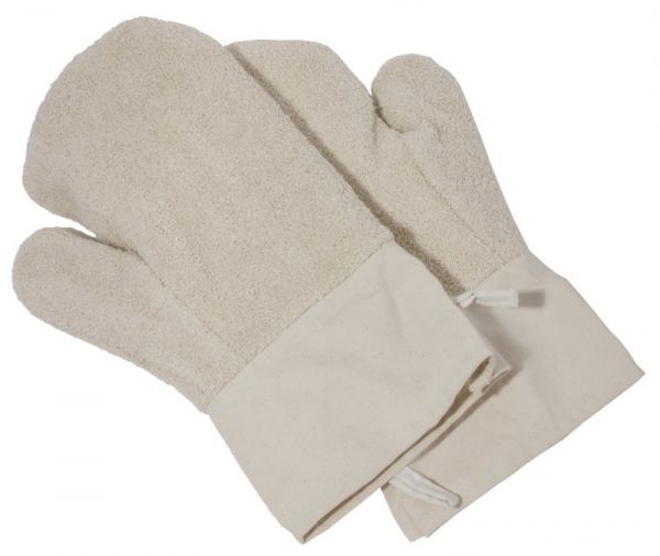 Paar Backhandschuhe mit langer Stulpe, Baumwolle, 38 x 17 cm