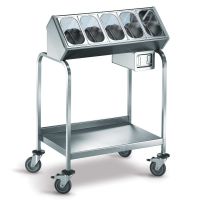 Besteck-, Tablettwagen BT 400, ca. 120 Tabletts/ 500 Besteckteile, LxBxH: 90 x 60 x 127 cm Besteck-, Tablettwagen BT 400, ca. 120 Tabletts/ 500 Besteckteile, LxBxH: 90 x 60 x 127 cm