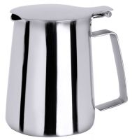 Kaffeekanne, Einhand-Klappdeckel, Edelstahl, I: 0,65 ltr., D: 9,5 cm, H: 12 cm Kaffeekanne, Einhand-Klappdeckel, Edelstahl, I: 0,65 ltr., D: 9,5 cm, H: 12 cm
