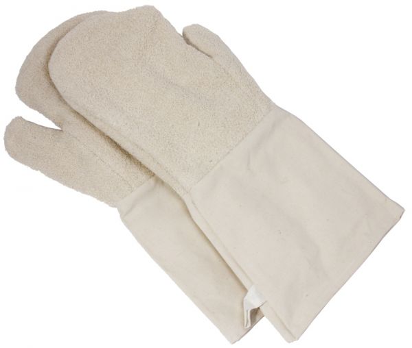 Paar Backhandschuhe mit Stulpen, Baumwolle, 44,5 x 15 cm