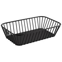GN 1/4 Korb URBAN, Metall, 26,5 x 16,2 cm, H: 7,5 cm, Farbe: schwarz GN 1/4 Korb URBAN, Metall, 26,5 x 16,2 cm, H: 7,5 cm, Farbe: schwarz