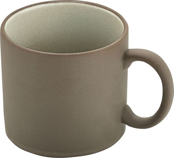 Playground, Steinzeug - 2in1 ARTISAN : Becher m. Hkl. beige-grau, 8 x 6,9 cm/ 0,2 ltr.