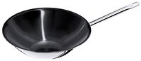 Antifhaft- Wok Edelstahl, flacher Boden, D: 36 cm, H: 9 cm, I: 5 ltr. Antifhaft- Wok Edelstahl, flacher Boden, D: 36 cm, H: 9 cm, I: 5 ltr.