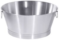 Wanne/Fettschüssel mit Fallgriffen, I: 16 ltr., D: 40 cm, H: 20 cm, Edelstahl Wanne/Fettschüssel mit Fallgriffen, I: 16 ltr., D: 40 cm, H: 20 cm, Edelstahl
