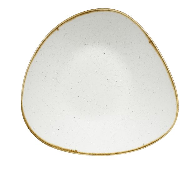 Churchill, Stonecast : Barley White - Schale flach dreieckig 21 x 21 cm