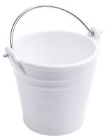 Minieimer aus Porzellan, mit Bügel, weiss, I: 0,5 ltr., D: 10 cm, H: 10 cm Minieimer aus Porzellan, mit Bügel, weiss, I: 0,5 ltr., D: 10 cm, H: 10 cm